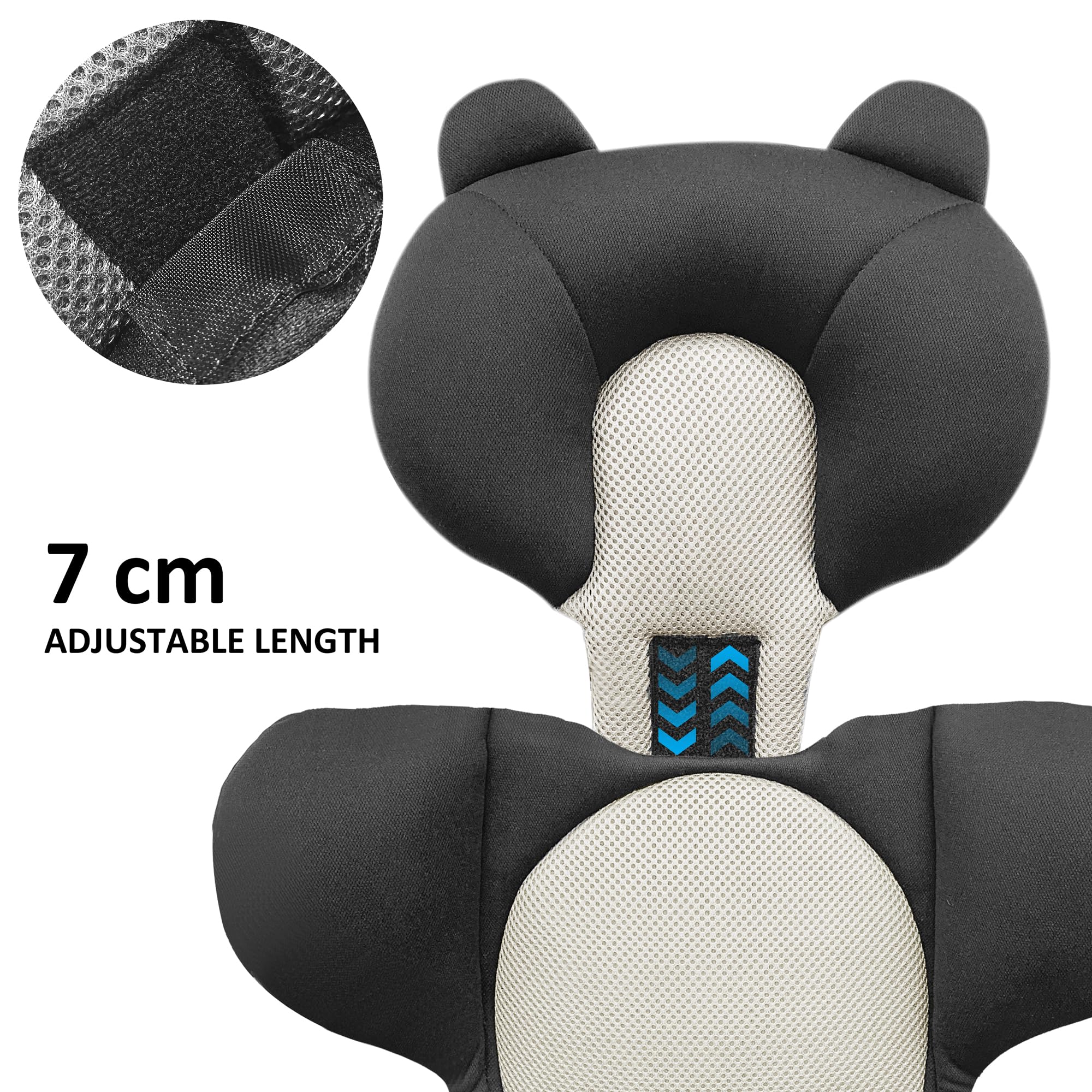 Ihaapsi height-adjustable cushion grows with baby up to 7 cm.