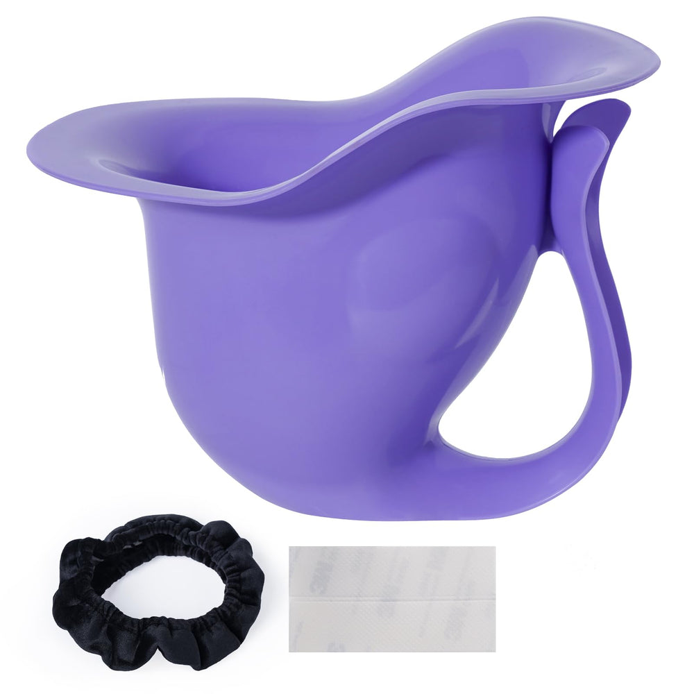 Ihaapsi newborn potty with purple fish design for diaper free practice at home