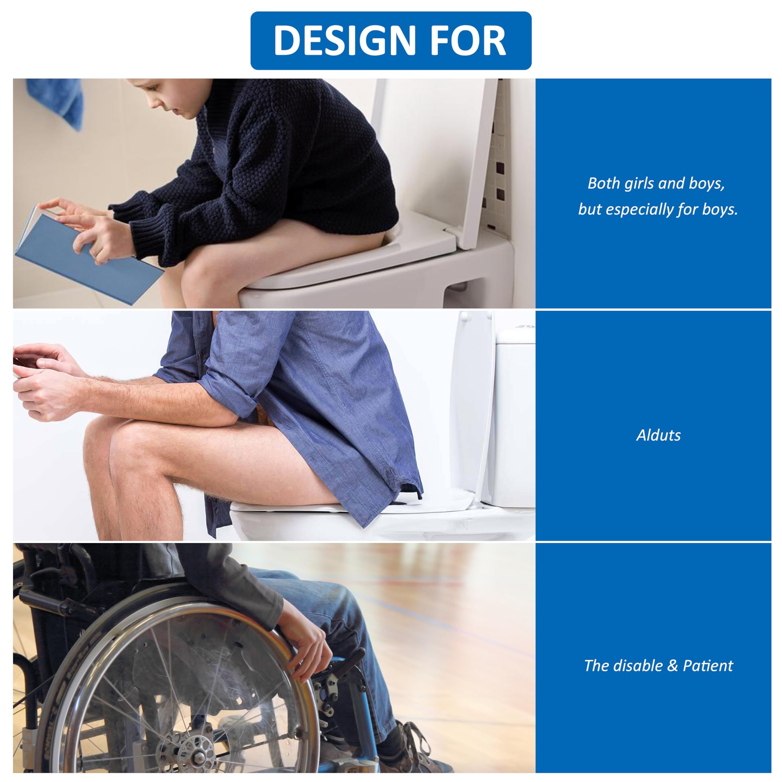 Ihaapsi Universal Urine Deflector fits standard seats in bathrooms.