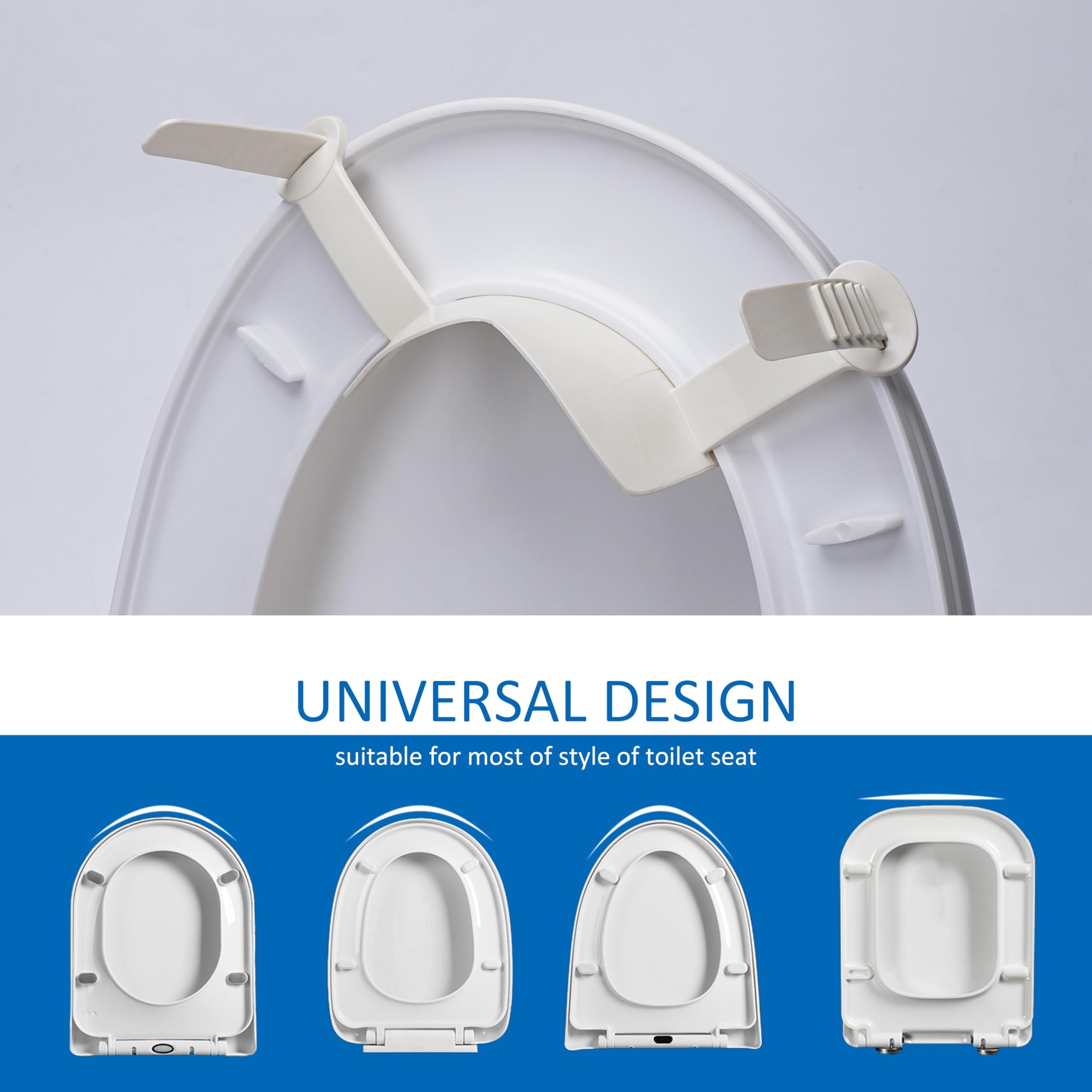 Ihaapsi Universal Urine Deflector front view shows front-of-toilet cleaning.