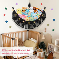 iHansee star lights styling the plush storage nook in nursery
