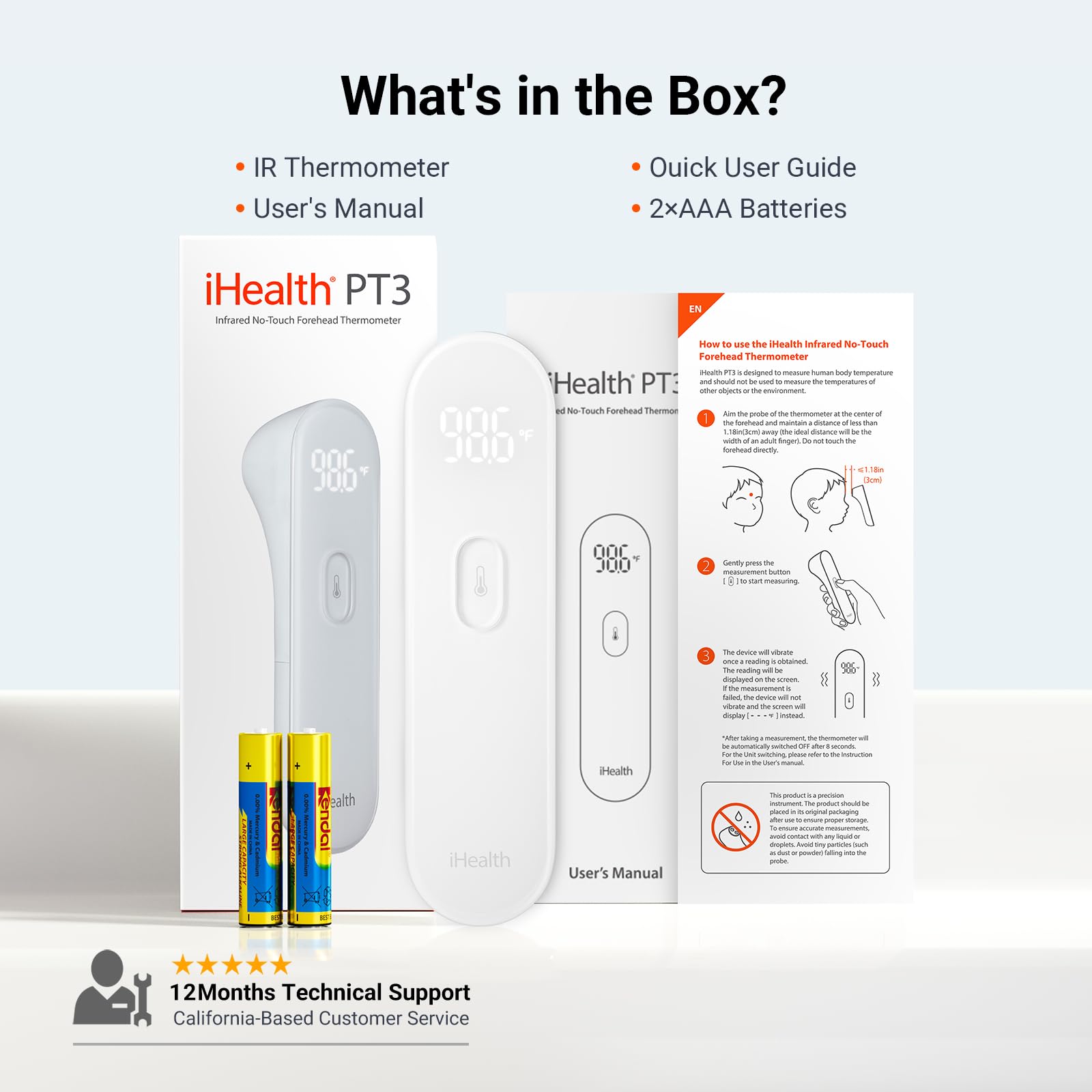 iHealth PT3 ready for home or clinical environments.