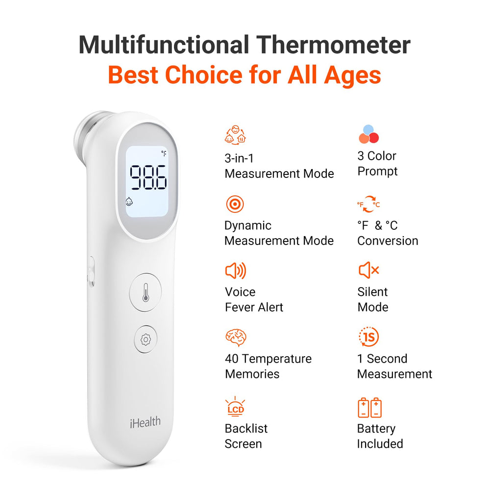 iHealth PT9L object temperature mode for surfaces and liquids.