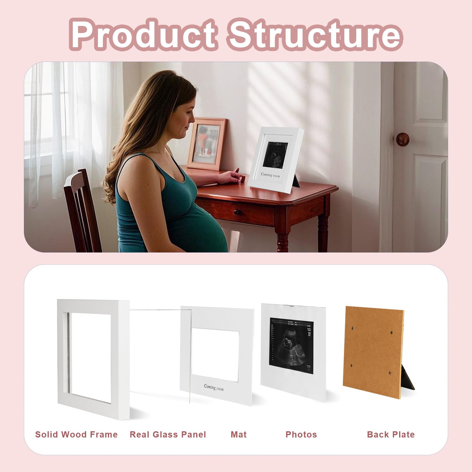 IHEIPYE two-pack keepsake frame ideal for baby showers and gifting.