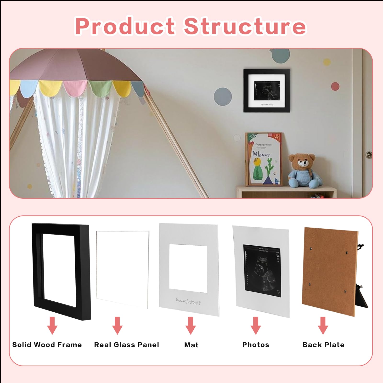 IHEIPYE baby shower gift frame ideal for celebrating expecting parents