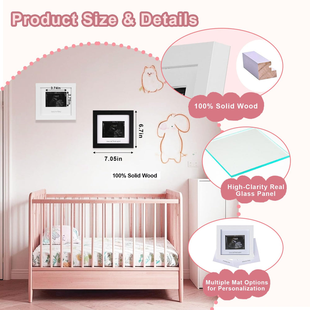 IHEIPYE sonogram frame close-up glass detail highlighting quality