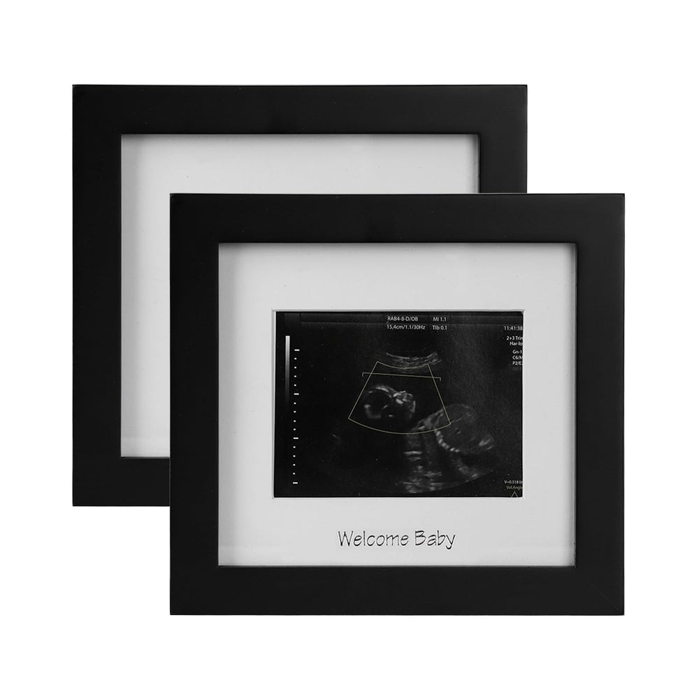 IHEIPYE baby sonogram frame with silver text for cherished nursery keepsake