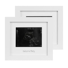 IHEIPYE baby sonogram frame with silver text for nursery display.