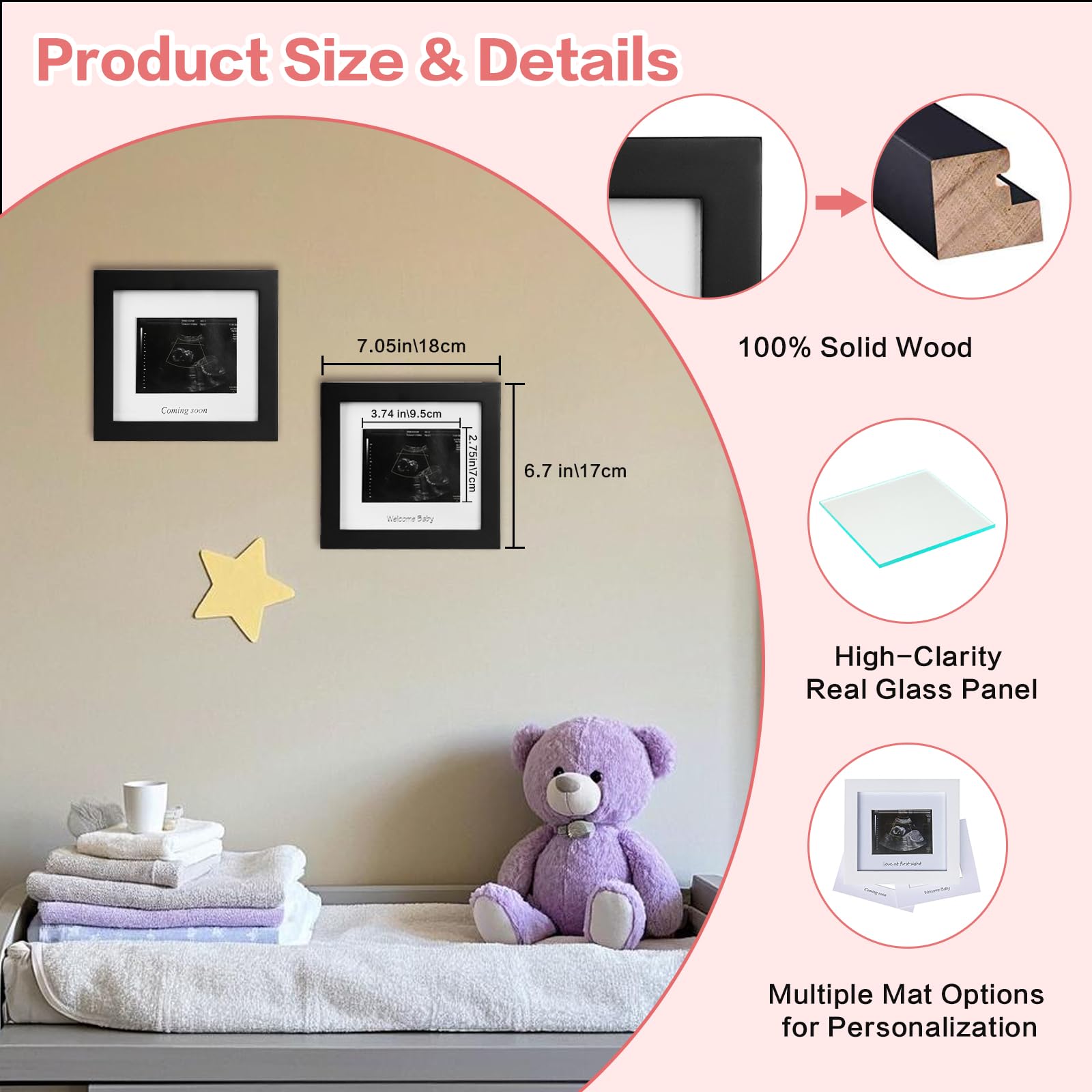 IHEIPYE ultrasound photo display on a shelf for precious memory