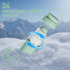 IHOLYLIVE dual-bottle interior with two 11oz bottles for multiple sessions