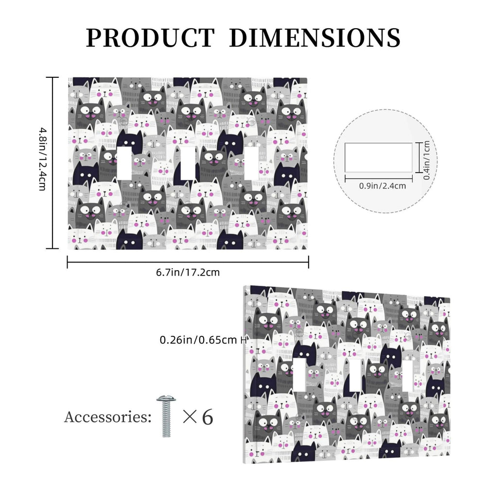Ihsourgnitnem pet-themed cat graphic panel for stylish home updates