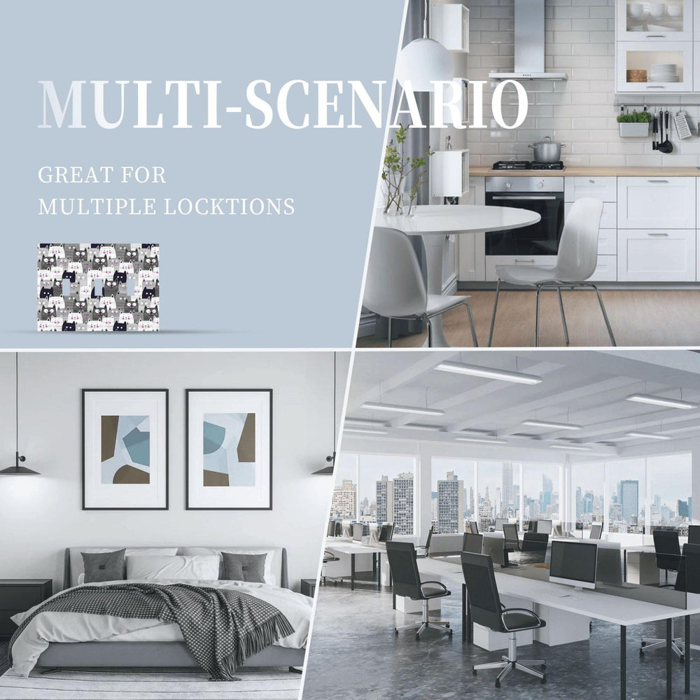 Ihsourgnitnem scratch- and fade-resistant switch panel for busy homes