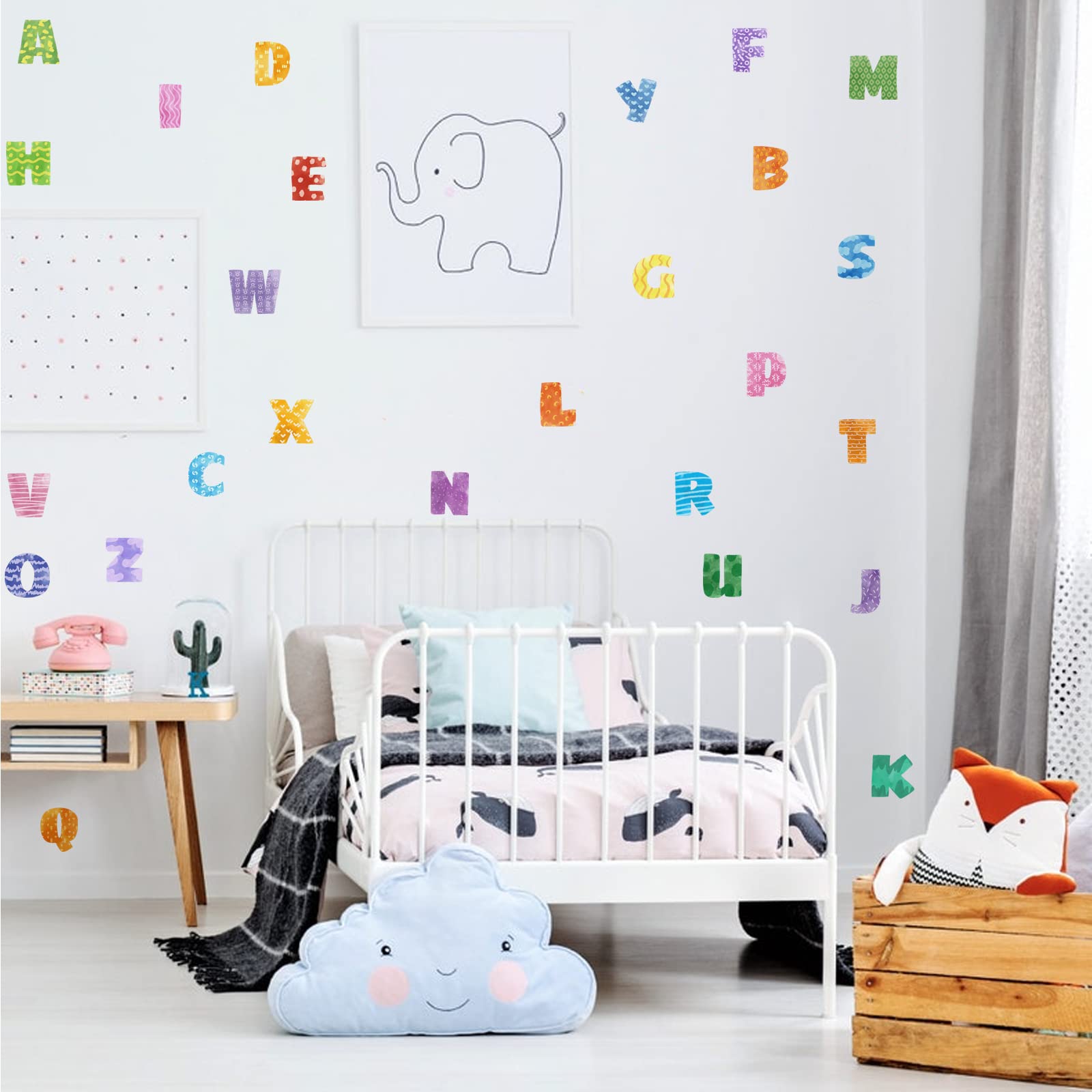 iinuu non-toxic vinyl alphabets ensure safe, vibrant letters for nurseries.