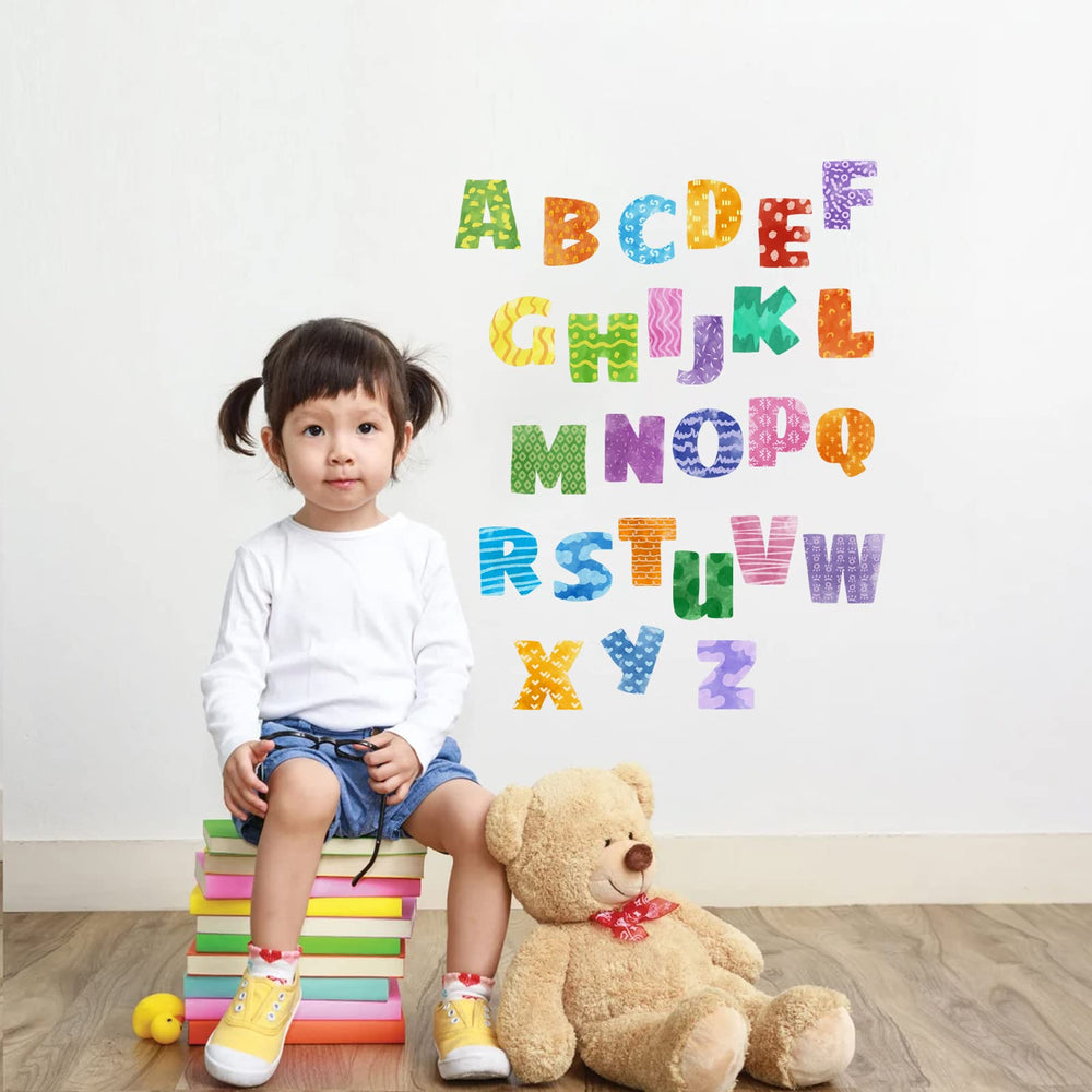 iinuu alphabets wall decals are perfect for nursery decor, playrooms, and learning spaces.