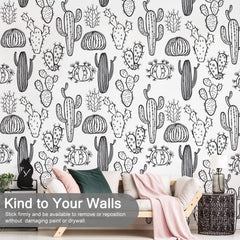 iinuu cactus decal for living rooms offers versatile DIY décor.