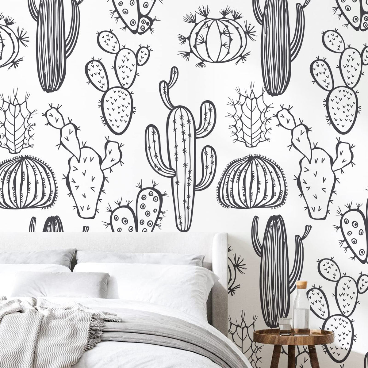 iinuu cactus wall stickers with varied designs brighten nurseries and are renter-friendly.