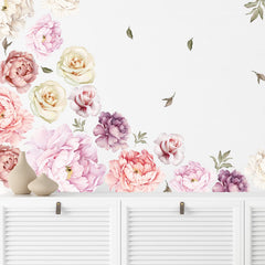 iinuu floral wall decals create boho botanical vibes in living rooms