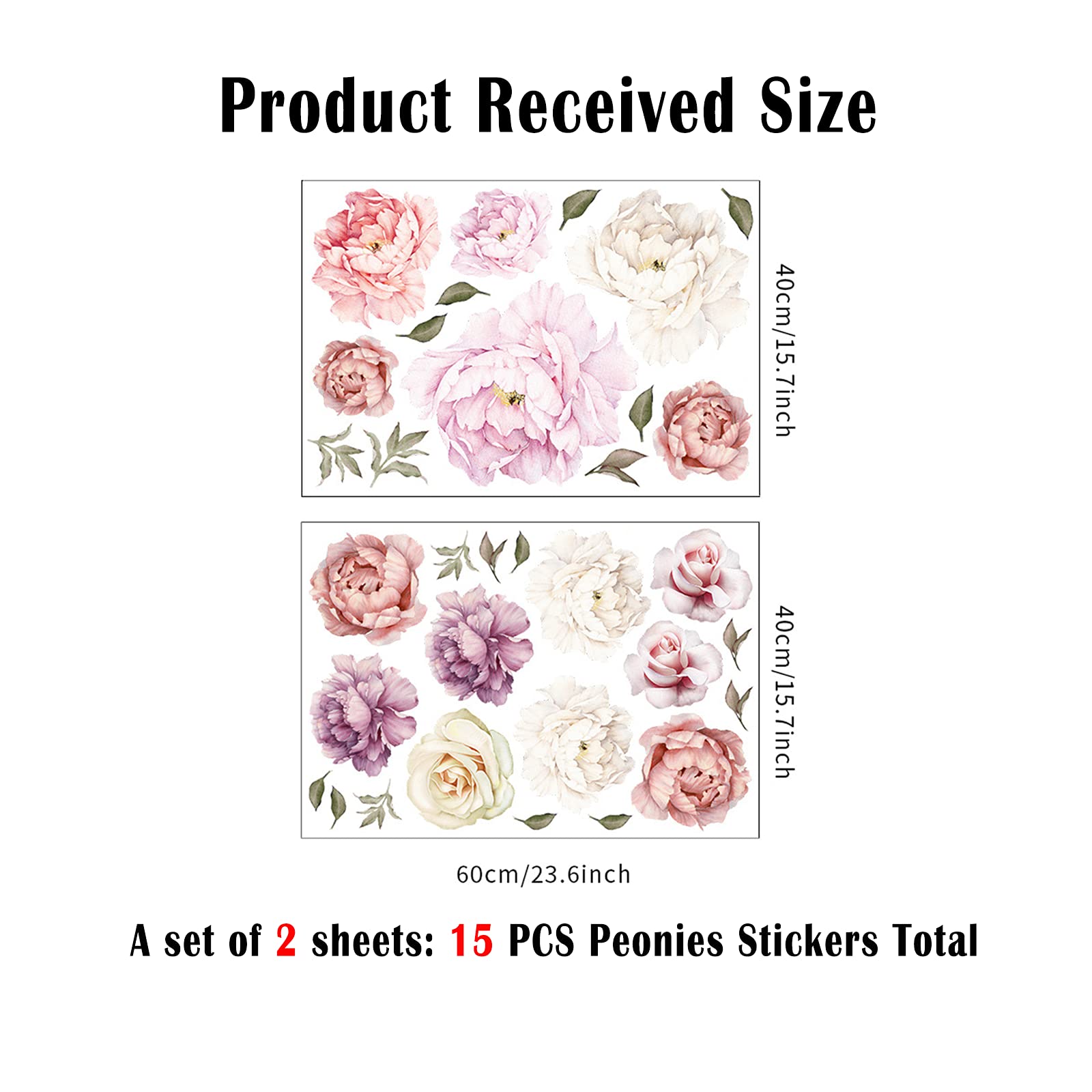 iinuu peel-and-stick peonies offer flexible DIY wall decor options