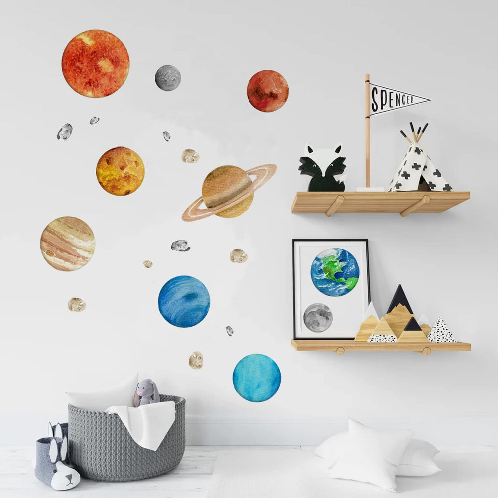 iinuu solar system wall sticker Venus brightens learning corners with a calm, colorful planet view.
