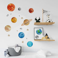 iinuu solar system wall sticker Venus brightens learning corners with a calm, colorful planet view.