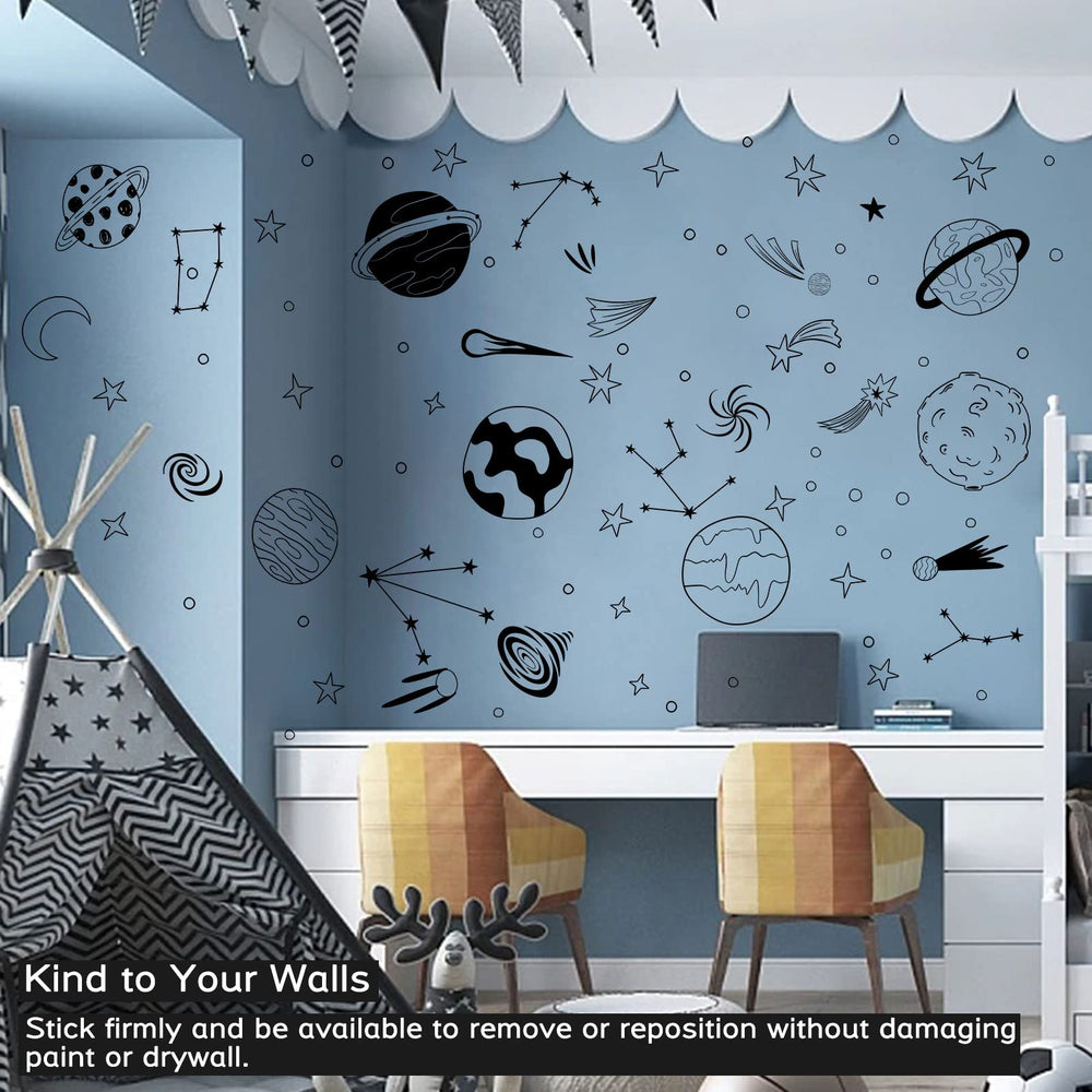 iinuu space decals star-02 celestial stars for a cozy study corner