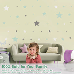 iinuu stars wall stickers durable vinyl for long-lasting sparkle