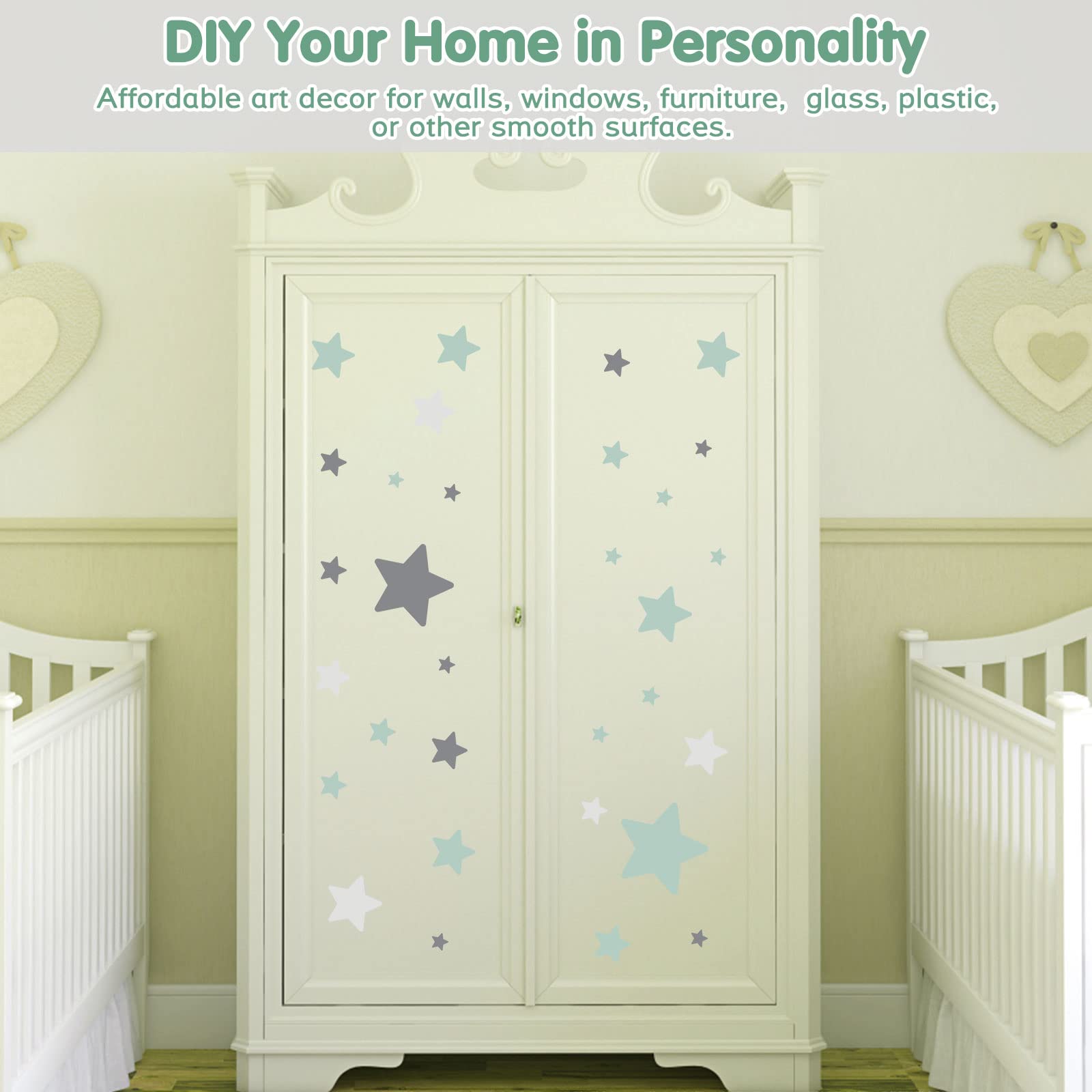 iinuu stars wall stickers non-toxic and safe for walls