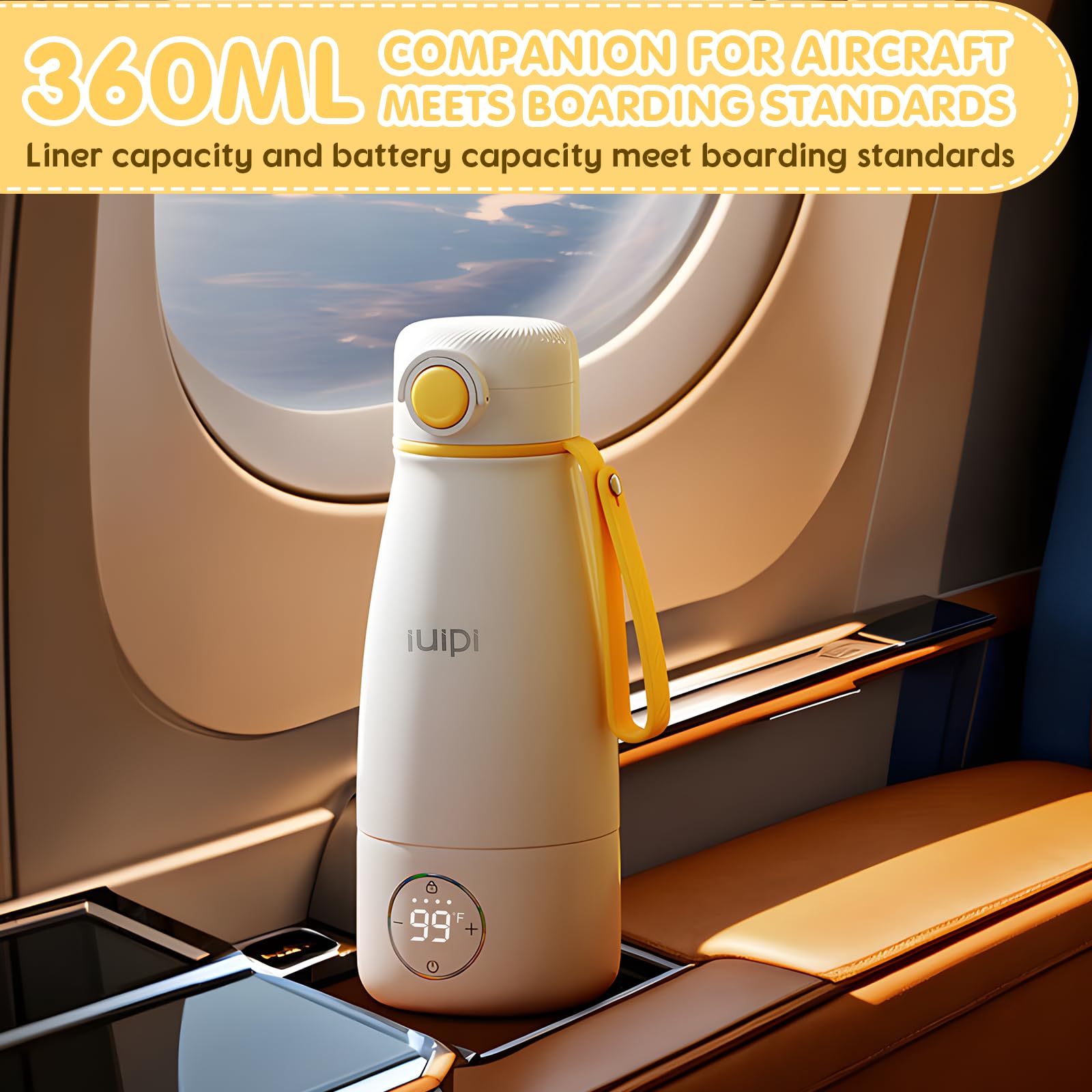 10000mAh battery IIUIPI warmer powering travel-friendly feeding sessions