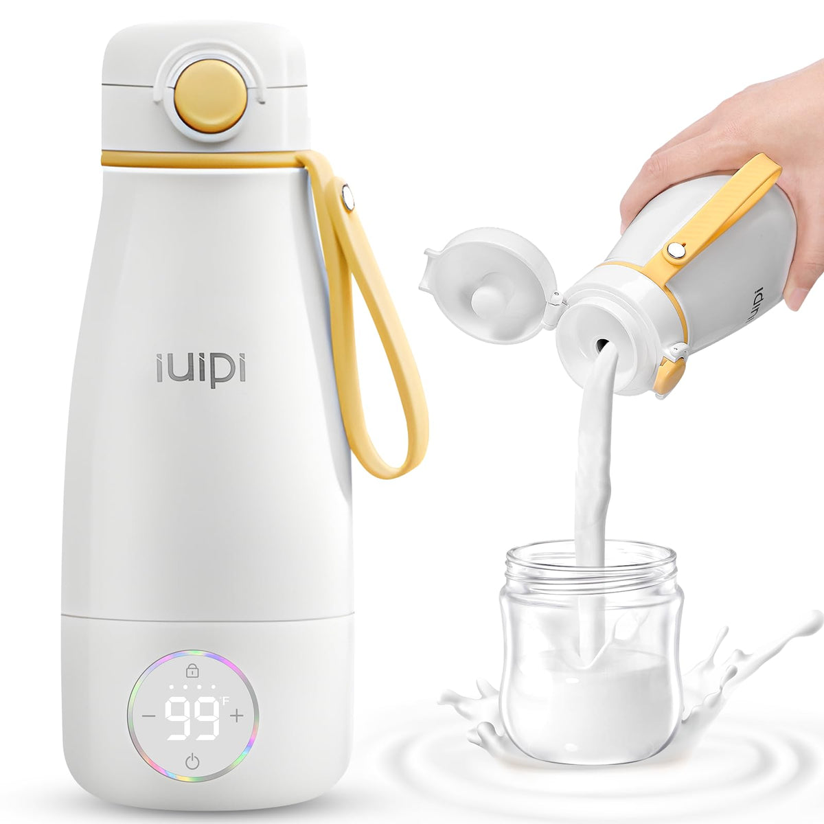 IIUIPI portable bottle warmer ready for travel with rapid heat capability