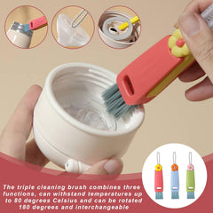 IJPDDRXYN 3-in-1 set uses soft and firm bristles to protect surfaces during multi-surface cleaning.
