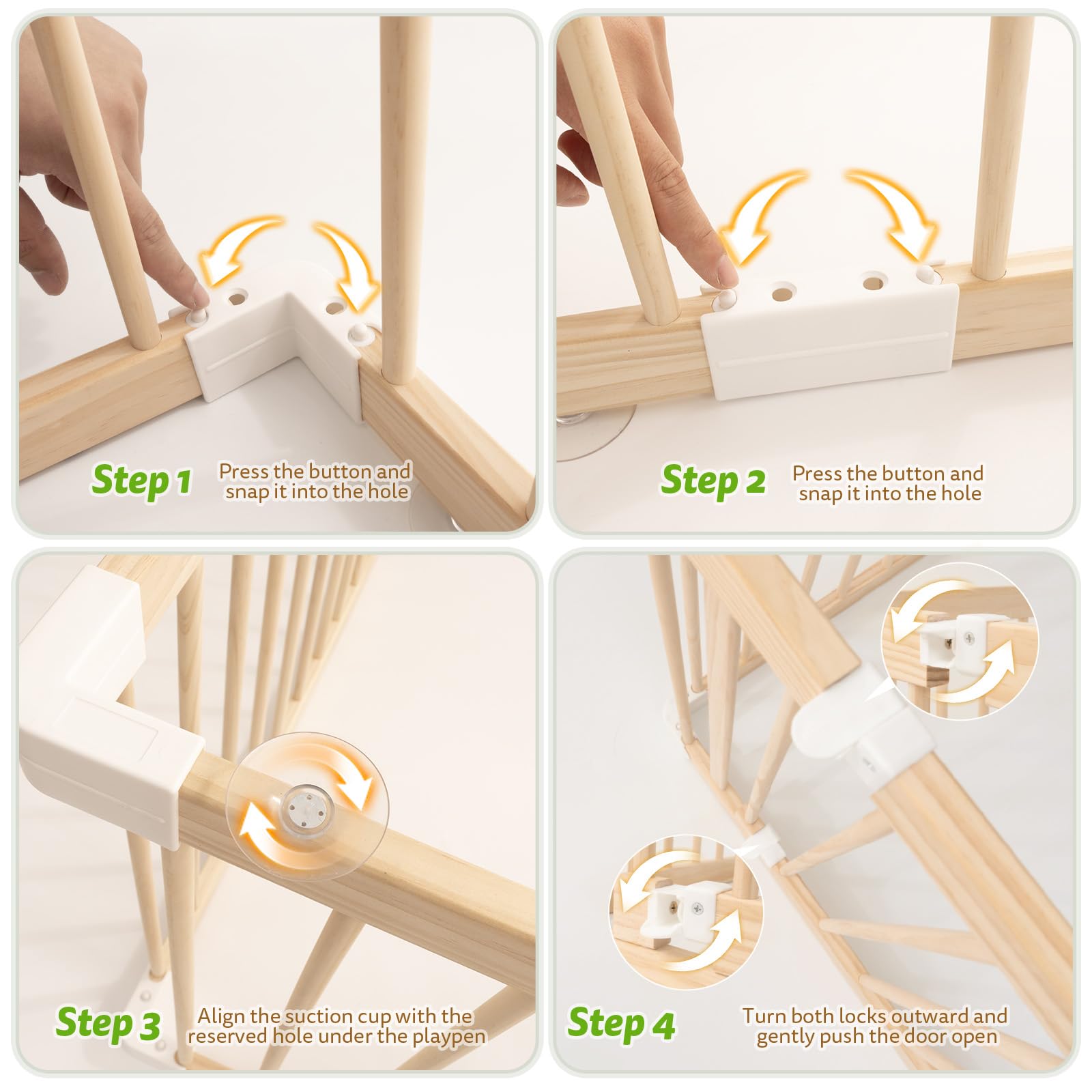 IKALIFE playpen assembly steps for quick setup