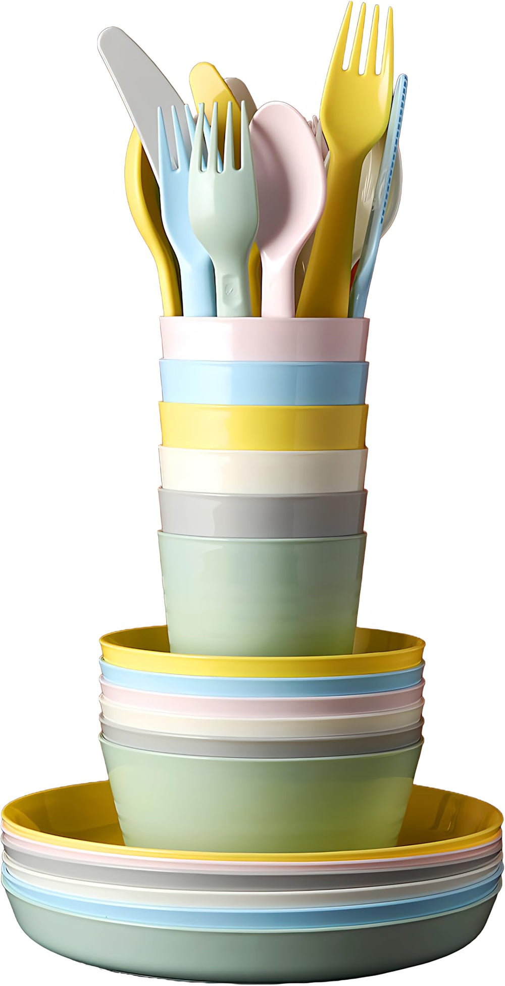 IKEA Kalas pastel bowls for durable BPA-free dining with kids