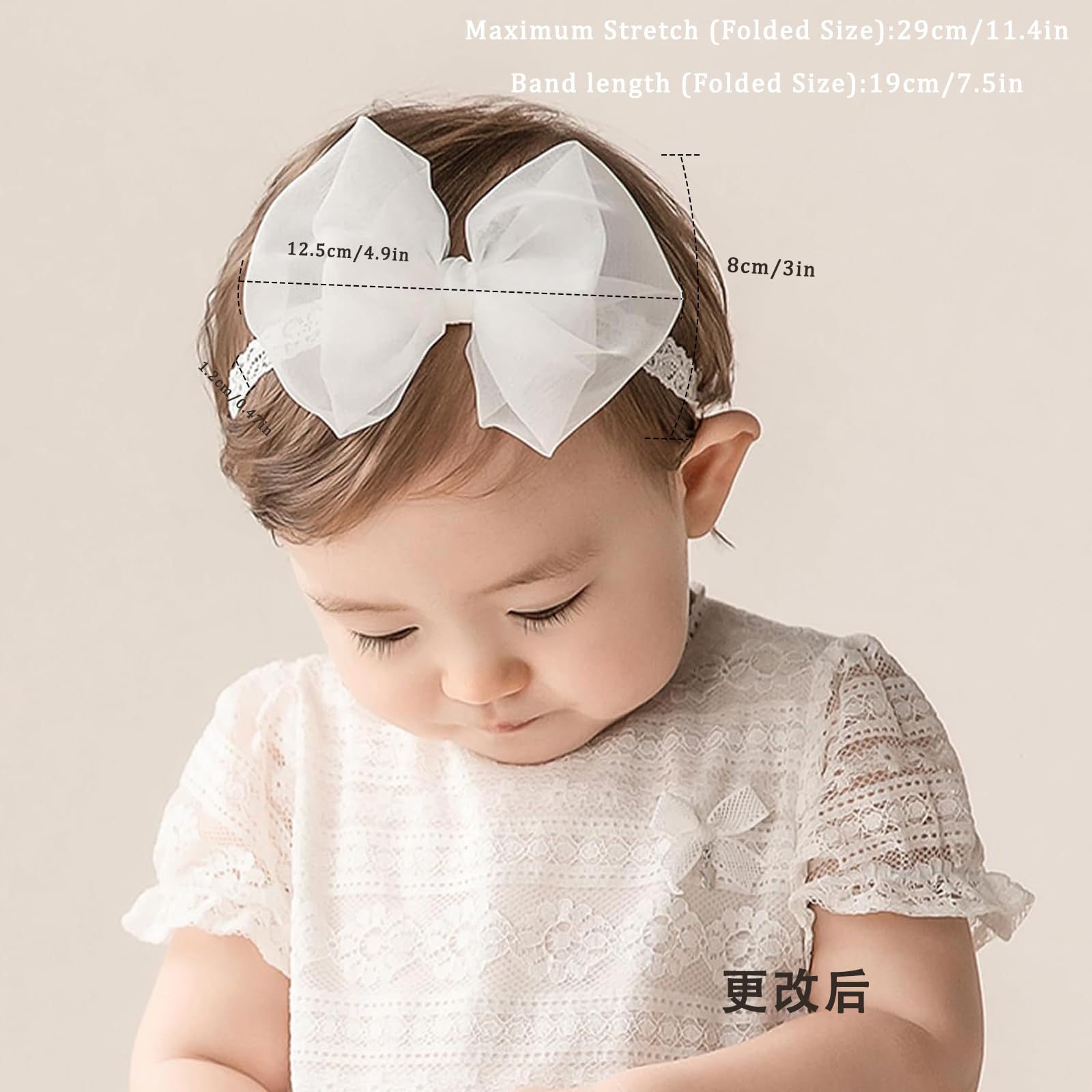 ICKEYOU lace bow headband for birthdays and special occasions