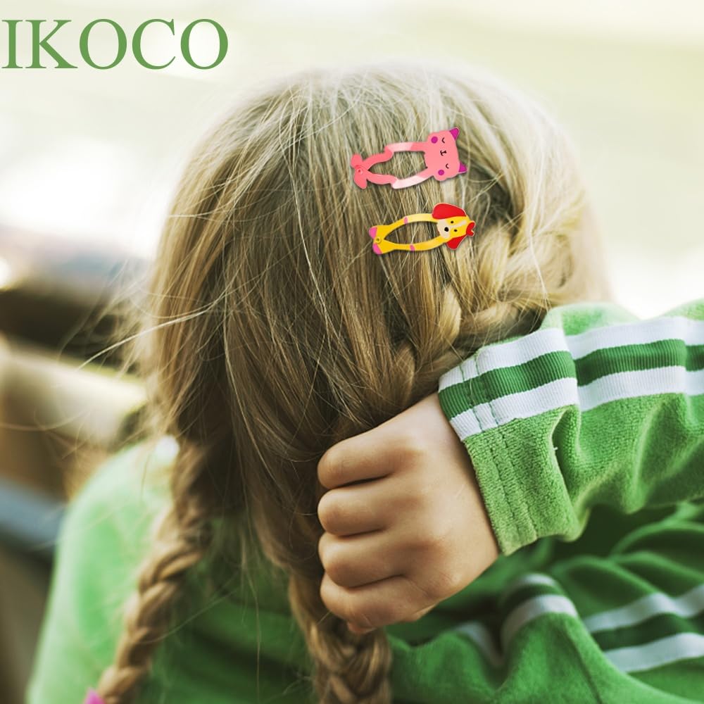 IKOCO animal pattern clip 06 safe metal snap clip for children