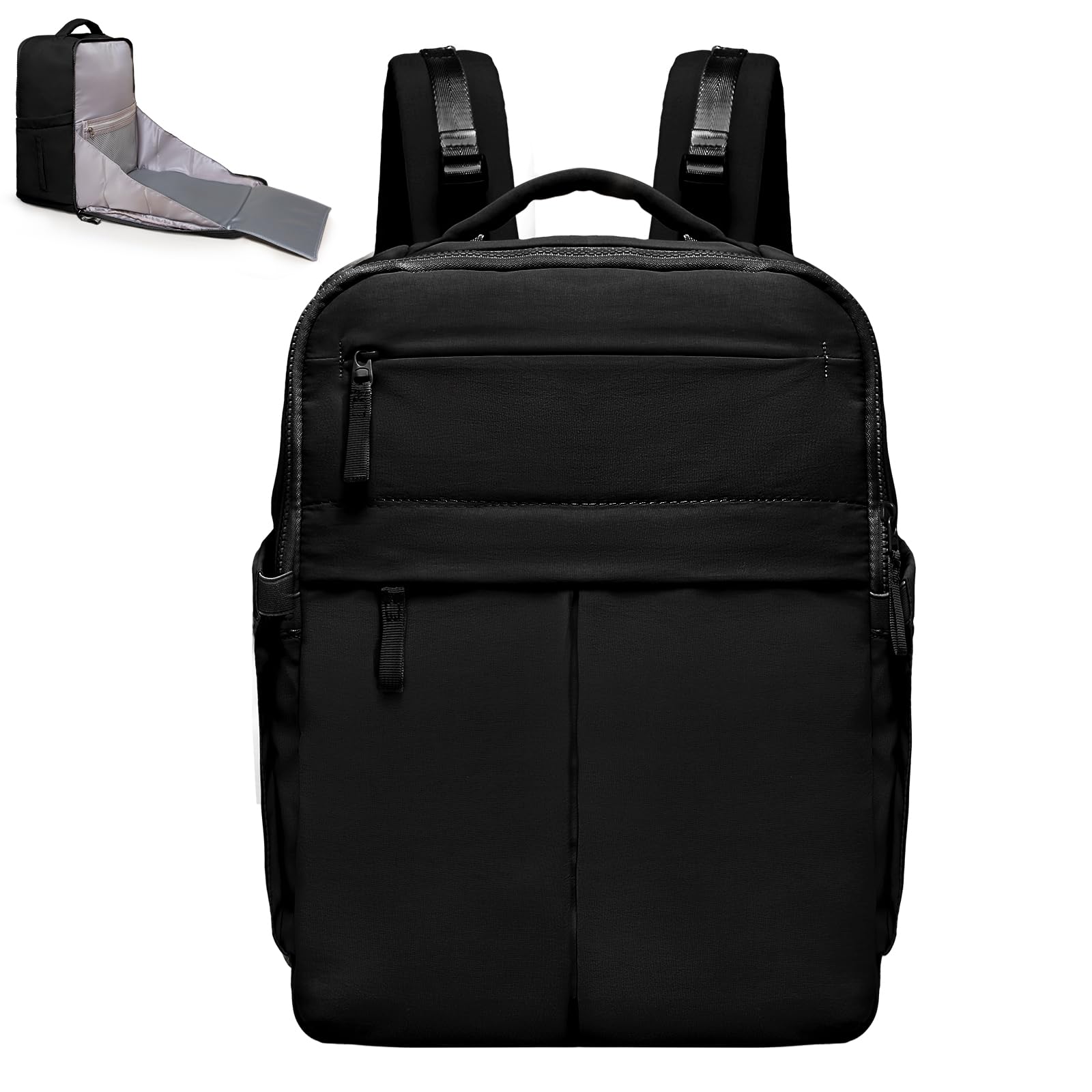 ILCOLPO diaper bag backpack front view with roomy capacity for baby essentials.