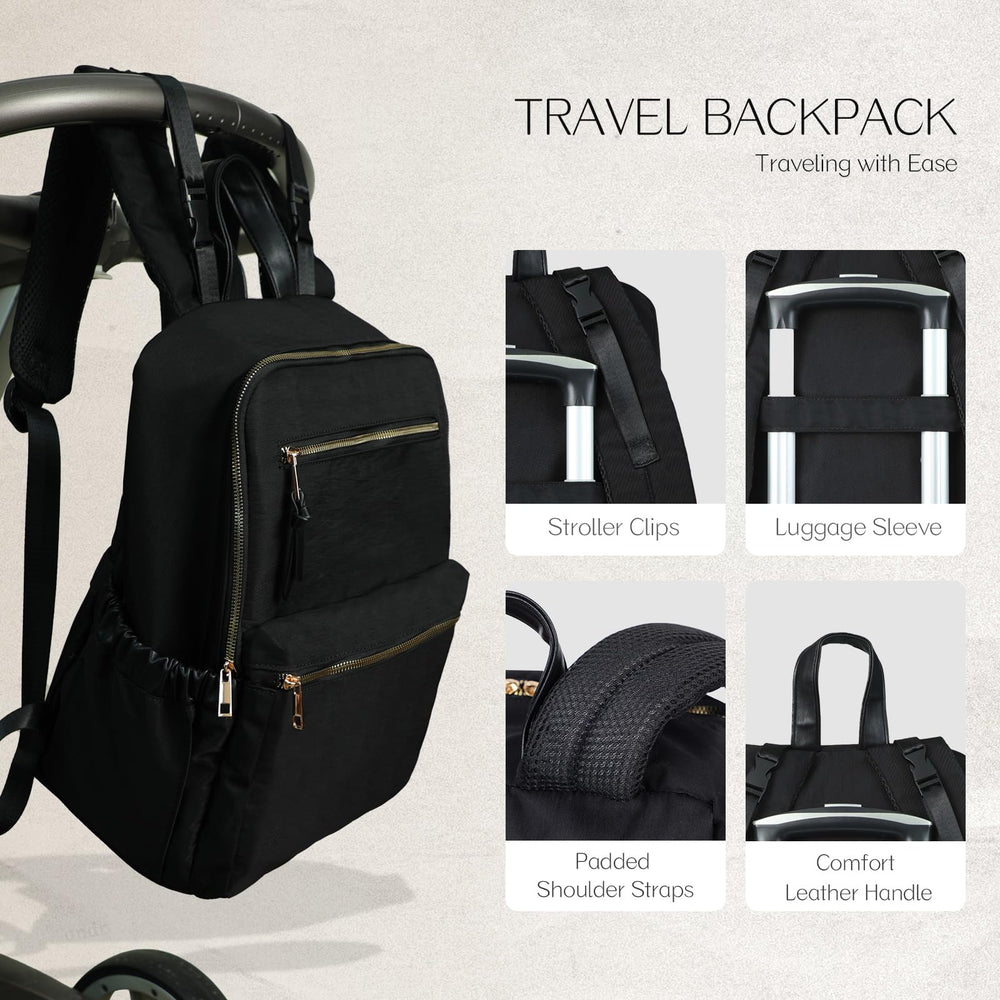 ILCOLPO diaper bag backpack insulated pockets keeping bottles warm or cool