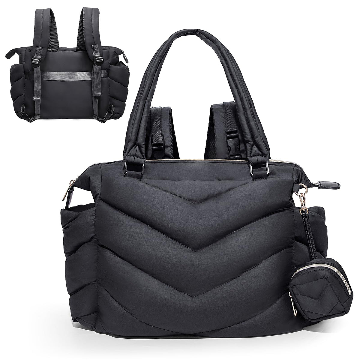 ILCOLPO diaper bag tote with structured soft feel for long-lasting shape during outings.