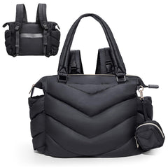 ILCOLPO diaper bag tote with structured soft feel for long-lasting shape during outings.