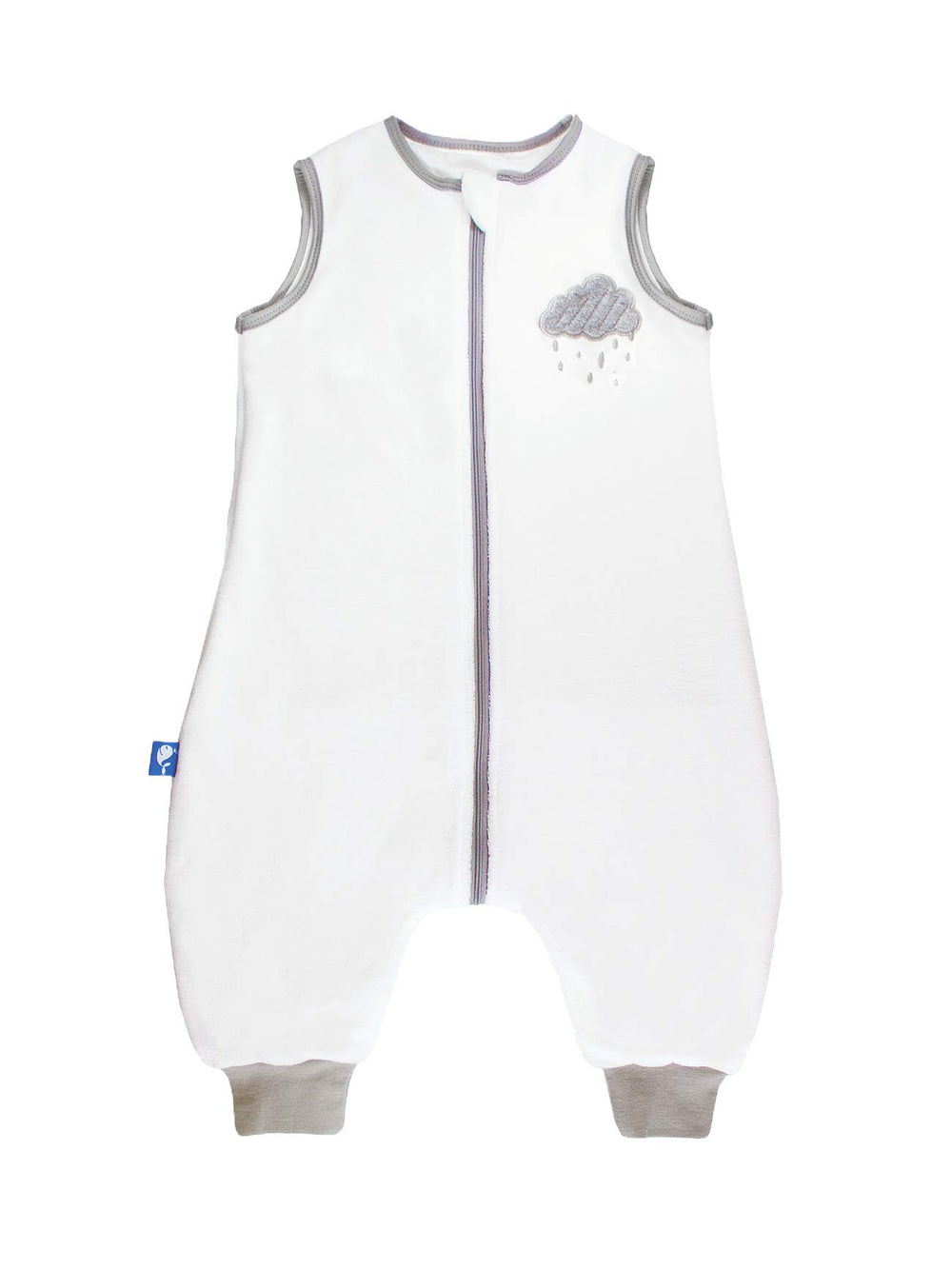 ililmmoe wearable blanket with legs showing two way zipper for easy diaper changes
