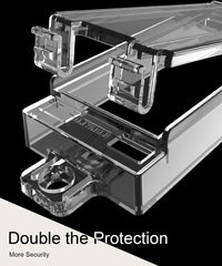 ILIVABLE easy installation guide showing quick wall switch protection