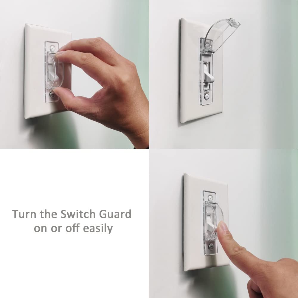 Extended screws included to fit thicker switch plates.