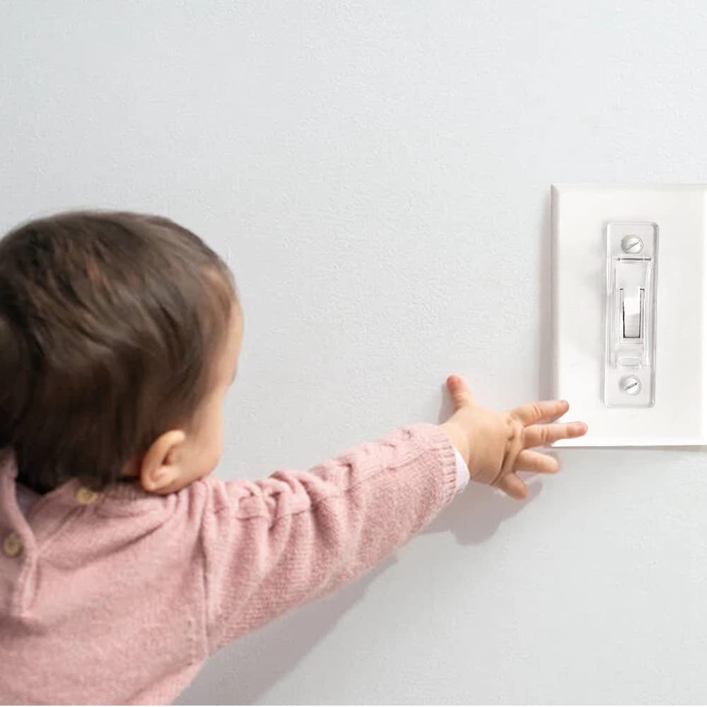 ILIVABLE discreet guard blends with decor while protecting switches.
