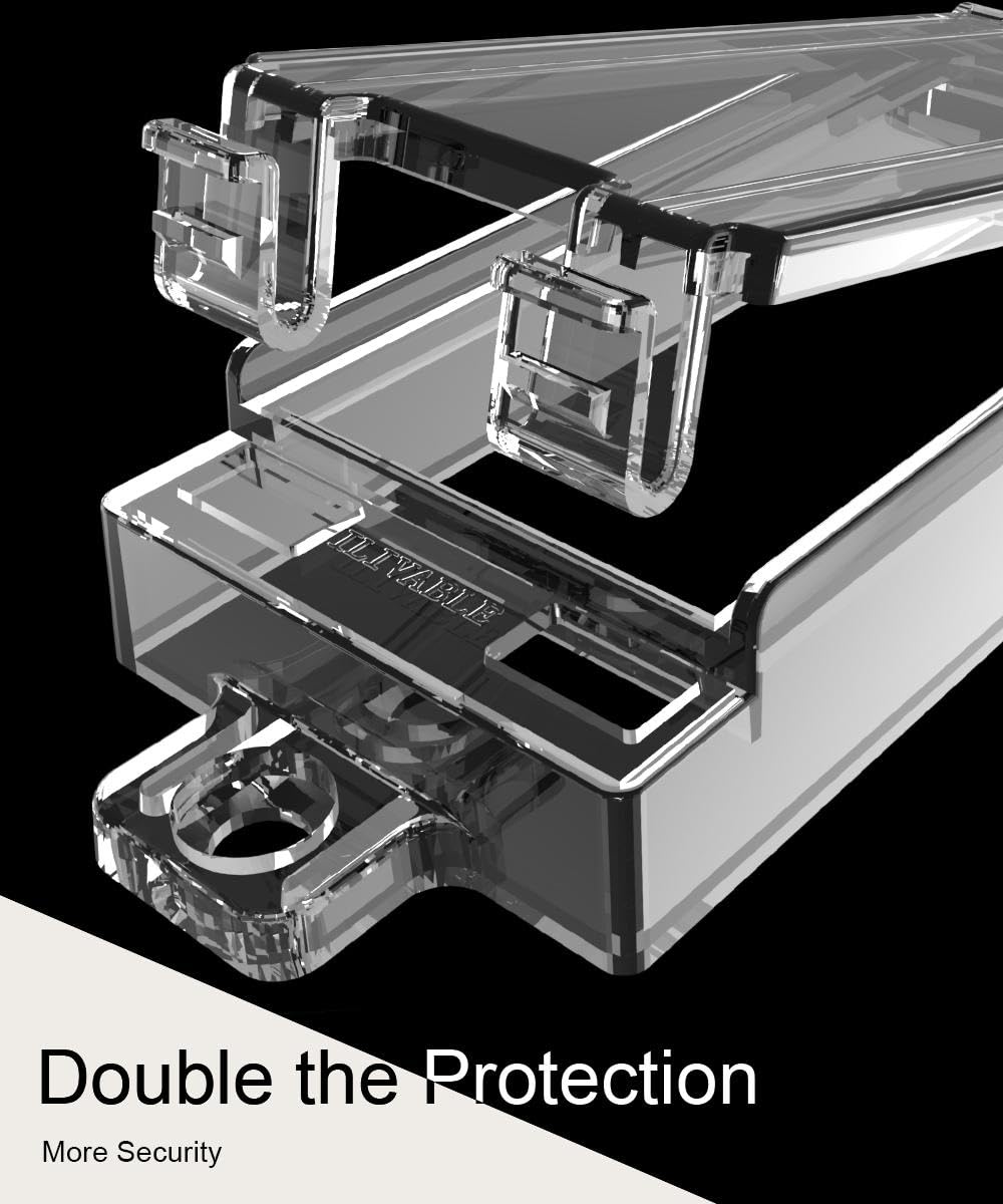 ILIVABLE guard includes extra-long screws for thicker switch panels.