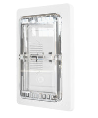 ILIVABLE light switch guard for screwless wall plate, clear cover prevents accidental switching.