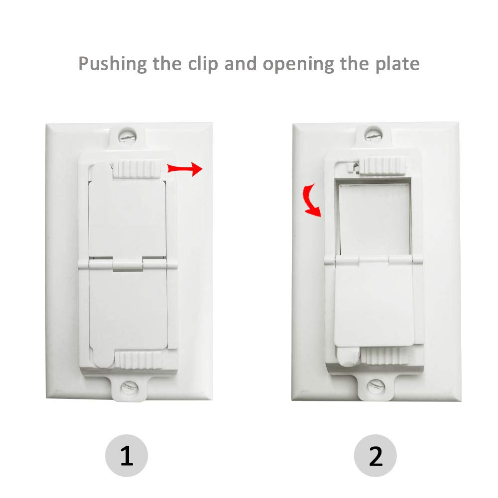 ILIVABLE locking switch guard secures the switch in a chosen ON or OFF