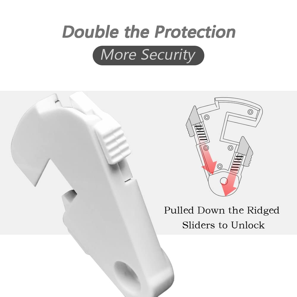 ILIVABLE ridged slider guard locks switch in desired position.