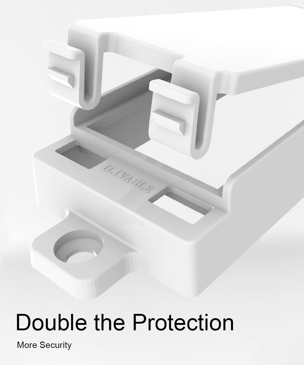 Guard fits standard rocker switches with a white wall plate