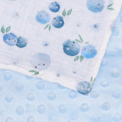 illikkuyax Blueberries blanket ready for stroller on-the-go use
