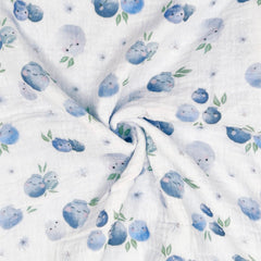 illikkuyax Blueberries dotted fleece back adds extra warmth and softness