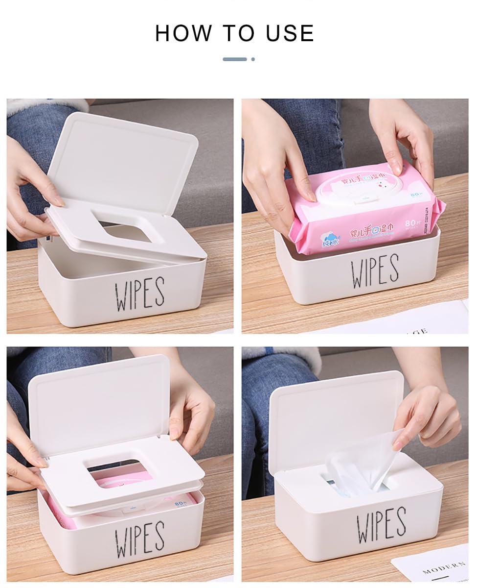 Illikkuyax compact wipes holder fits diaper caddies and small spaces.